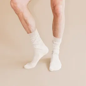 Pure (no dye) Ribbed Sock - 100% Organic Cotton