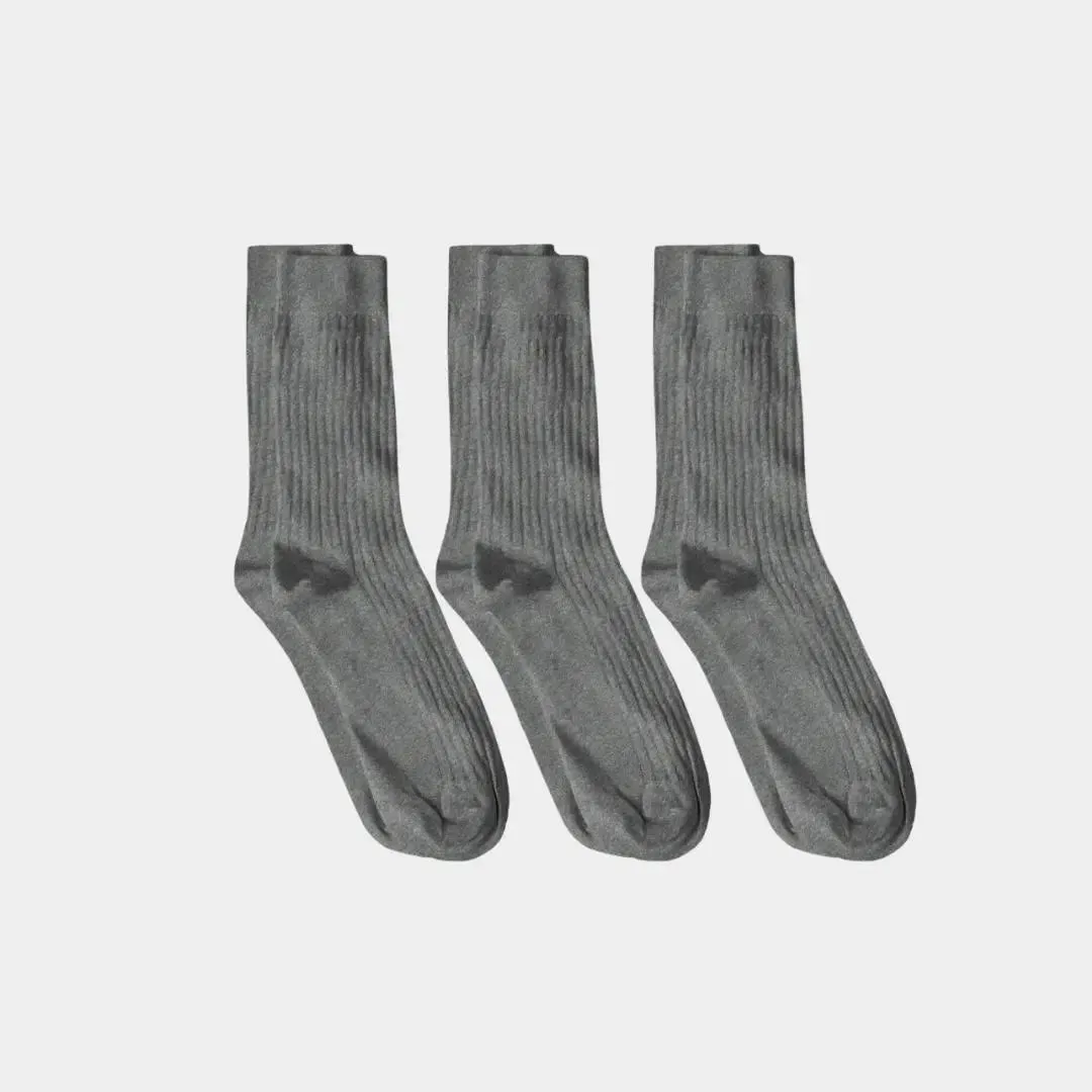 Pure (no dye) Ribbed Sock - 100% Organic Cotton