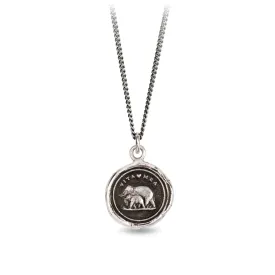 Pyrrha Sterling Silver "My Life" Talisman 20" Fine Curb Chain Necklace