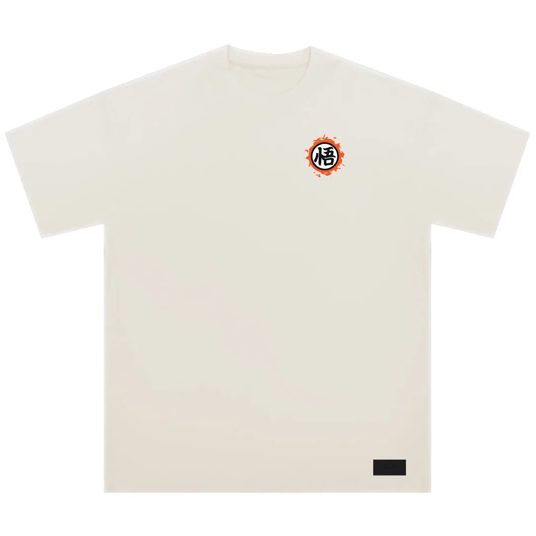 "The upside down Goku" Drop-Shoulder Oversized Tee - 2023