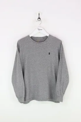 Ralph Lauren L/S T-shirt Grey Fleck Medium