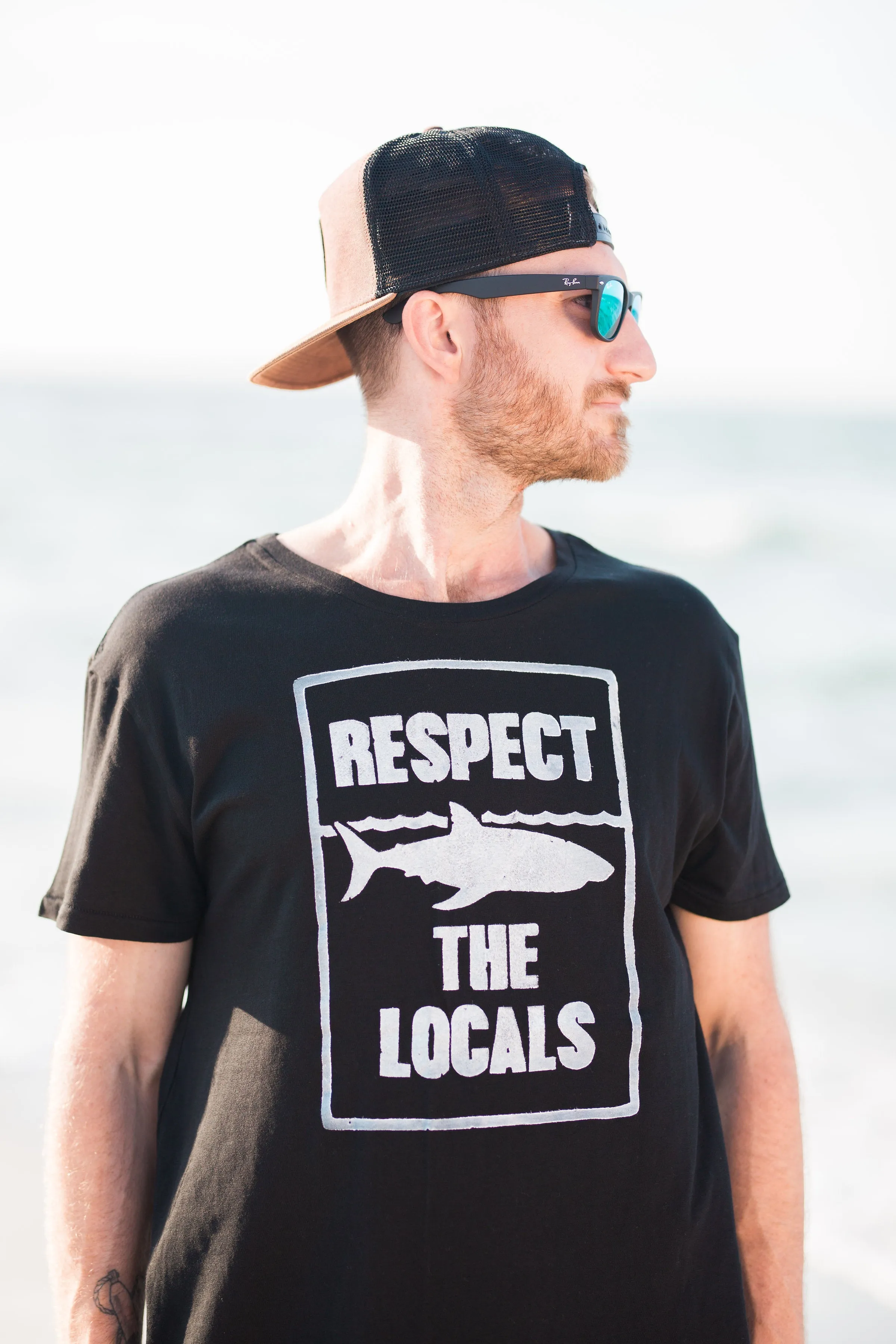 Respect the Locals Black T