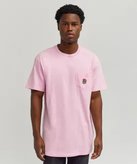 Rose Pocket Short Sleeve Tee - Pink