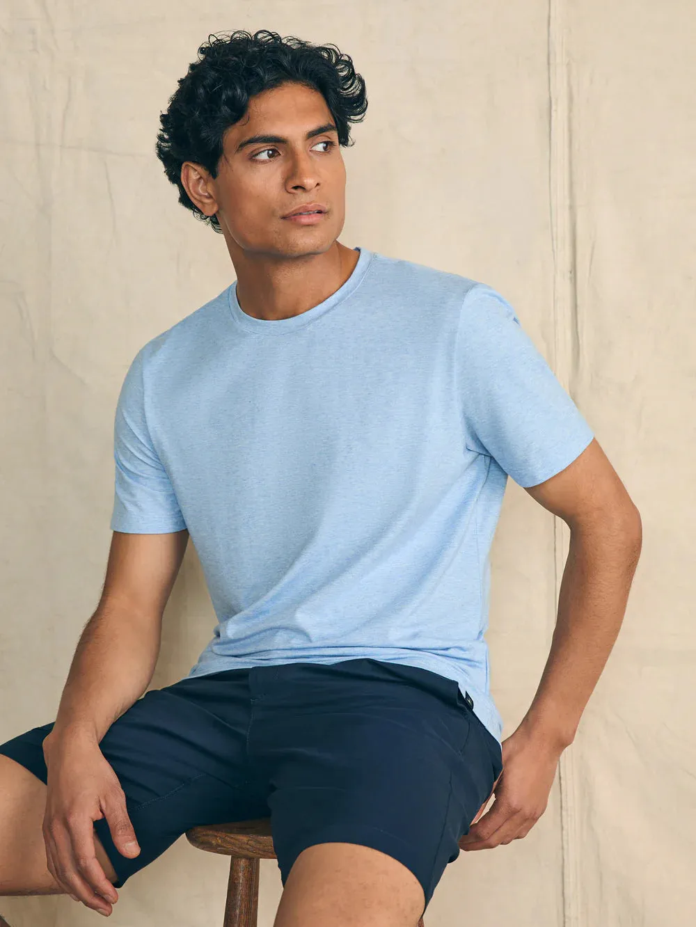 Short Sleeve Movement T-Shirt - Cardiff Blue Heather