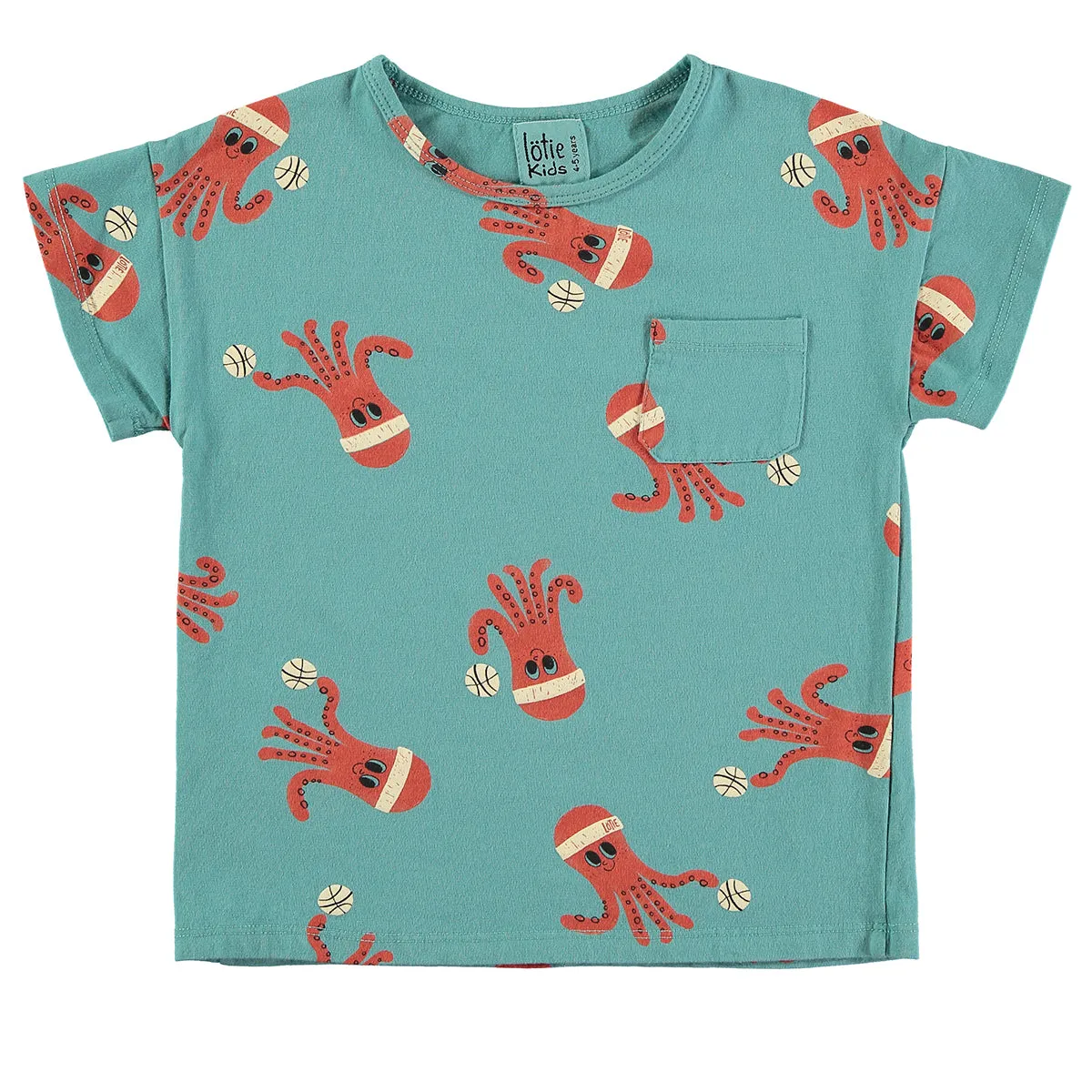 Short Sleeve T-Shirt Octopuses – pacific green