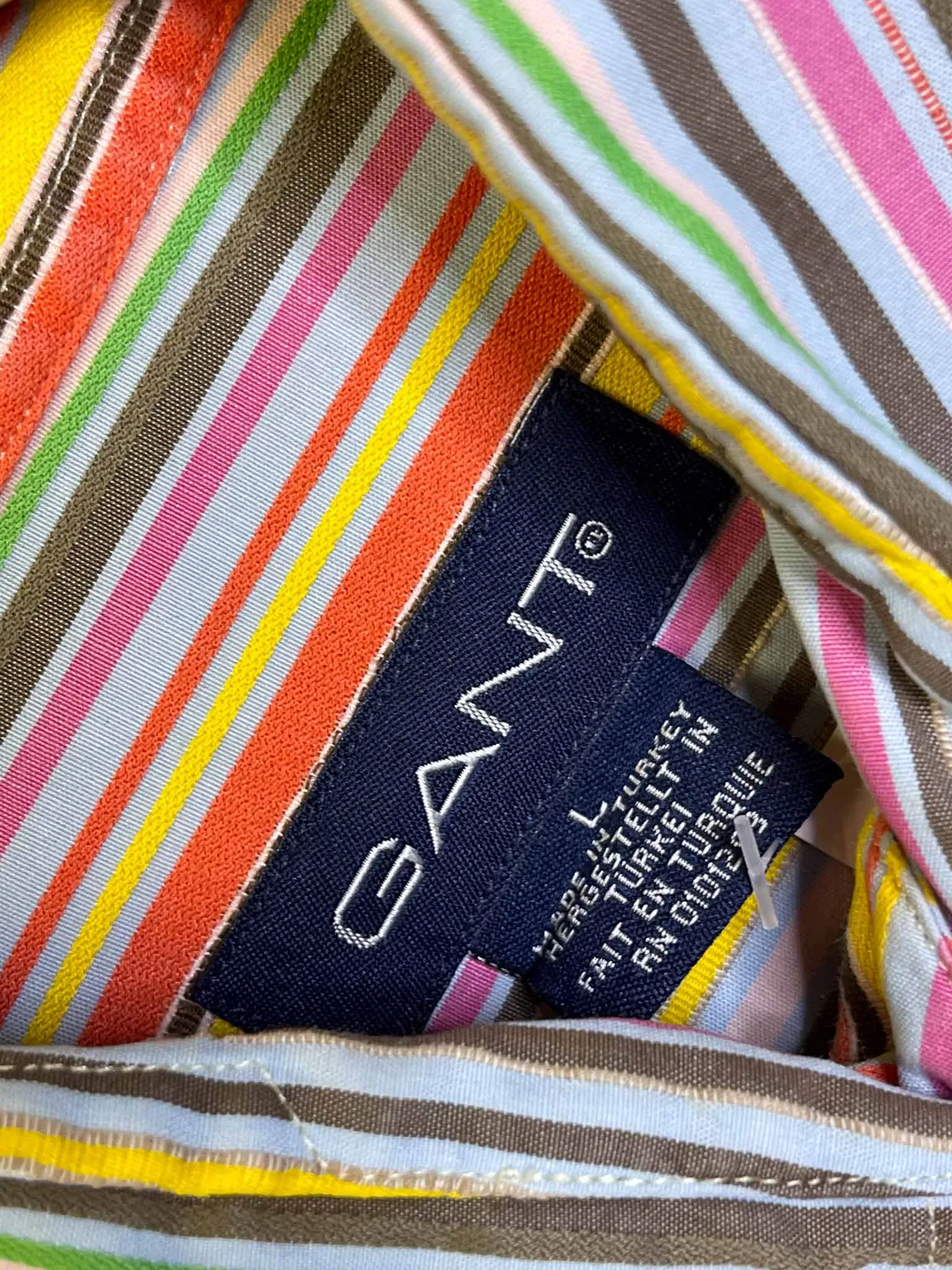 Size L -  Gant Striped Cotton Shirt