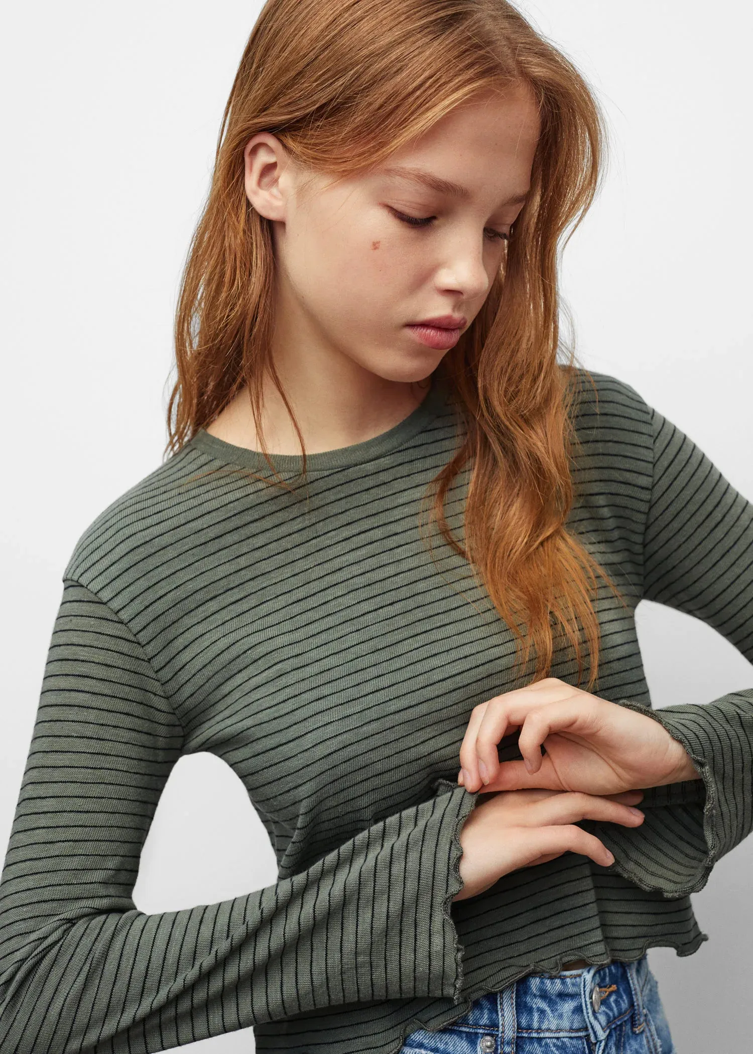 Striped long sleeves t-shirt