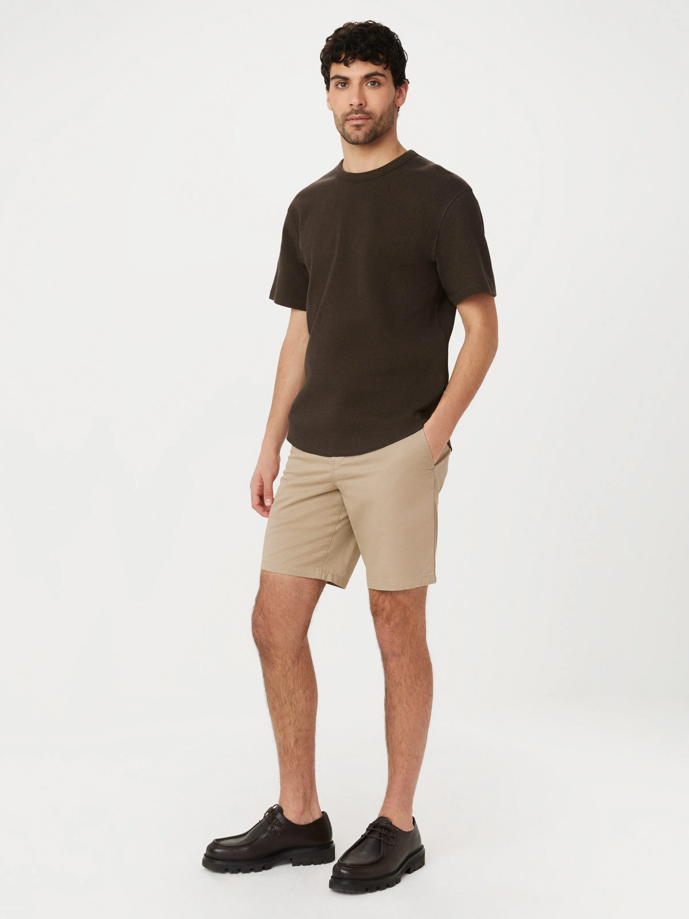 The Relaxed Waffle T-Shirt in Dark Chocolate