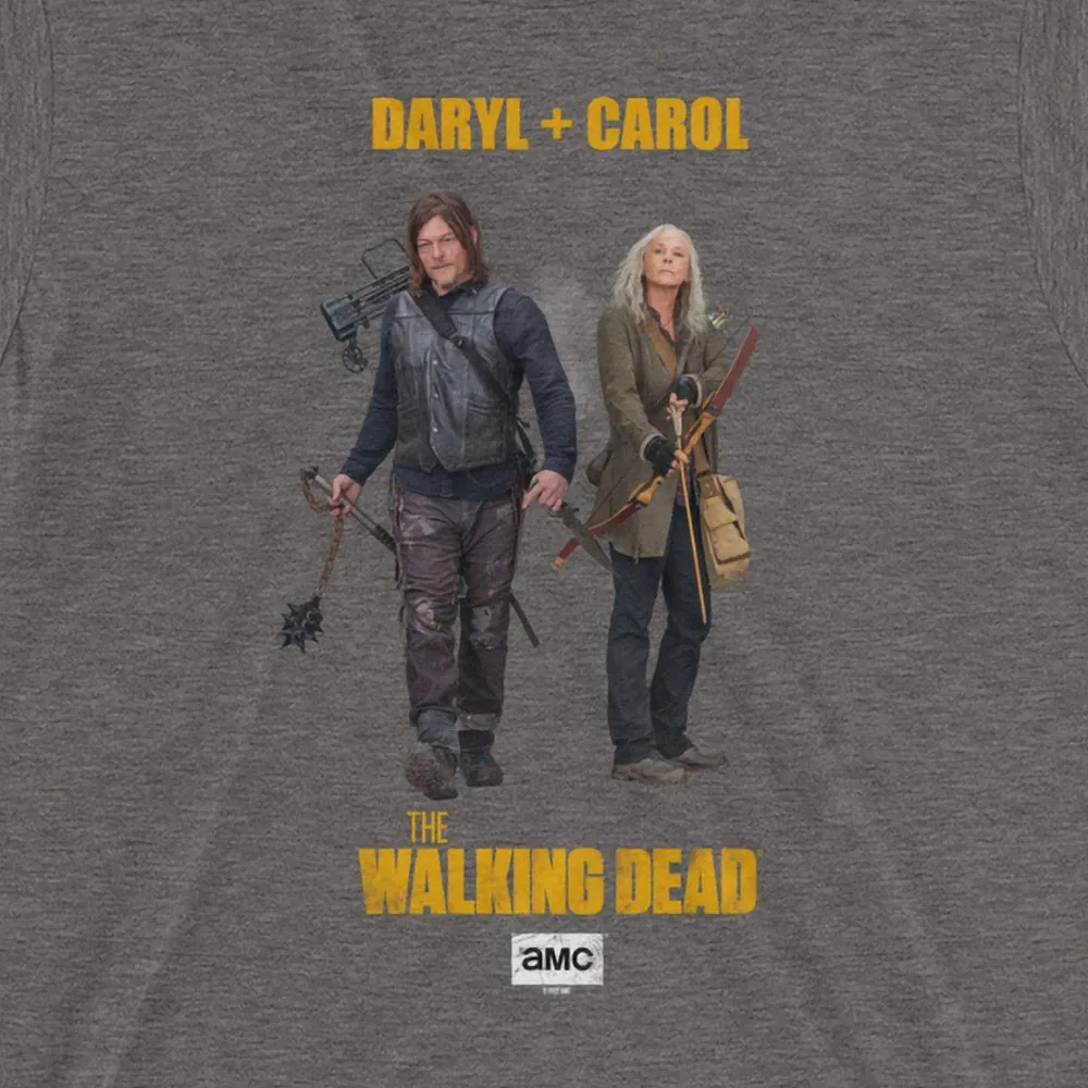 The Walking Dead Daryl   Carol Adult Tri-Blend T-Shirt