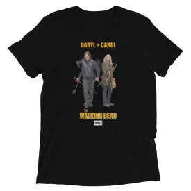 The Walking Dead Daryl   Carol Adult Tri-Blend T-Shirt