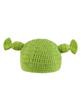 Thesupermade Fun Green Cartoon Hand-knitted Head Cover