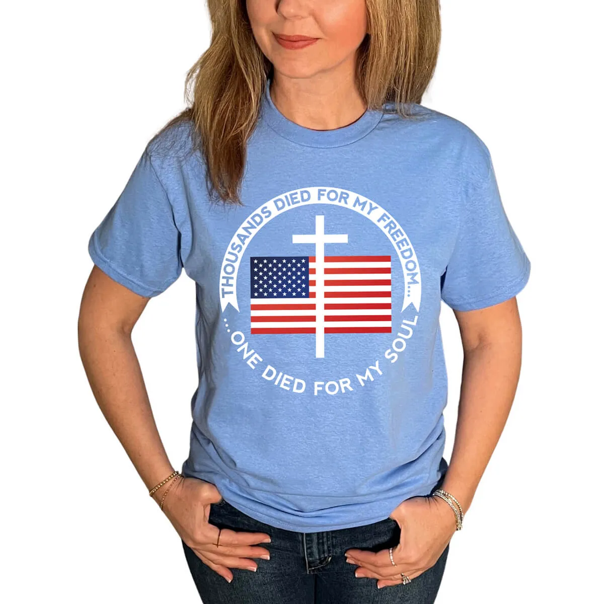 Thousands Died For My Freedom One Died For My Soul T-Shirt