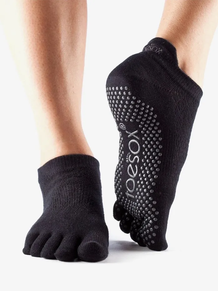 ToeSox Full Toe Low Rise - Black