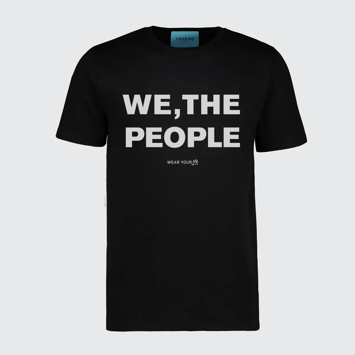 TSHEPO, WE THE PEOPLE T-SHIRT, BLACK