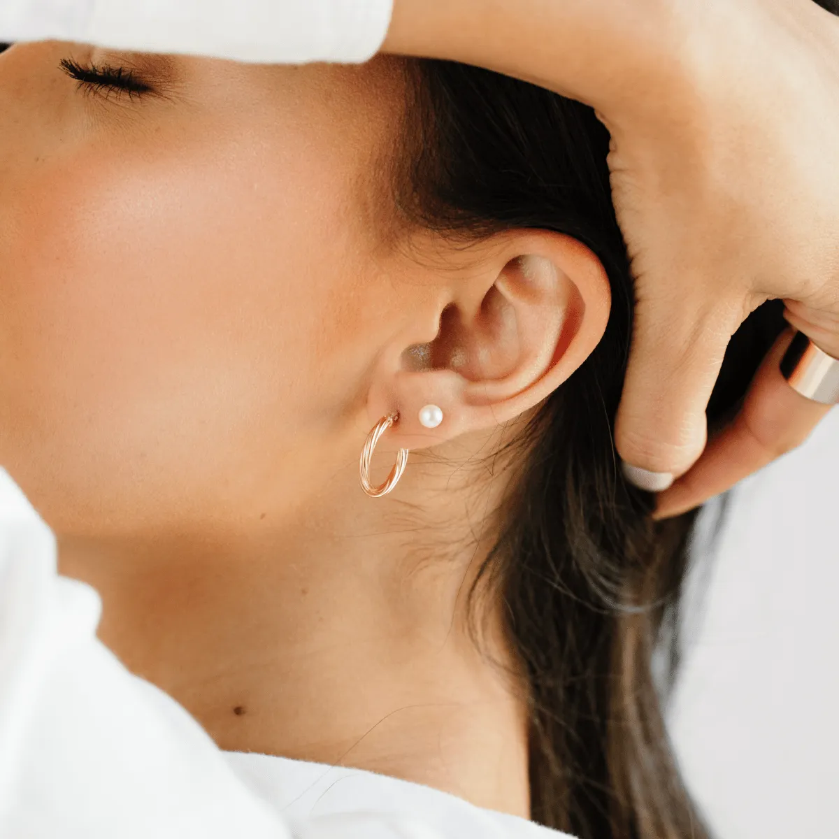 Twisted Hoop Earrings