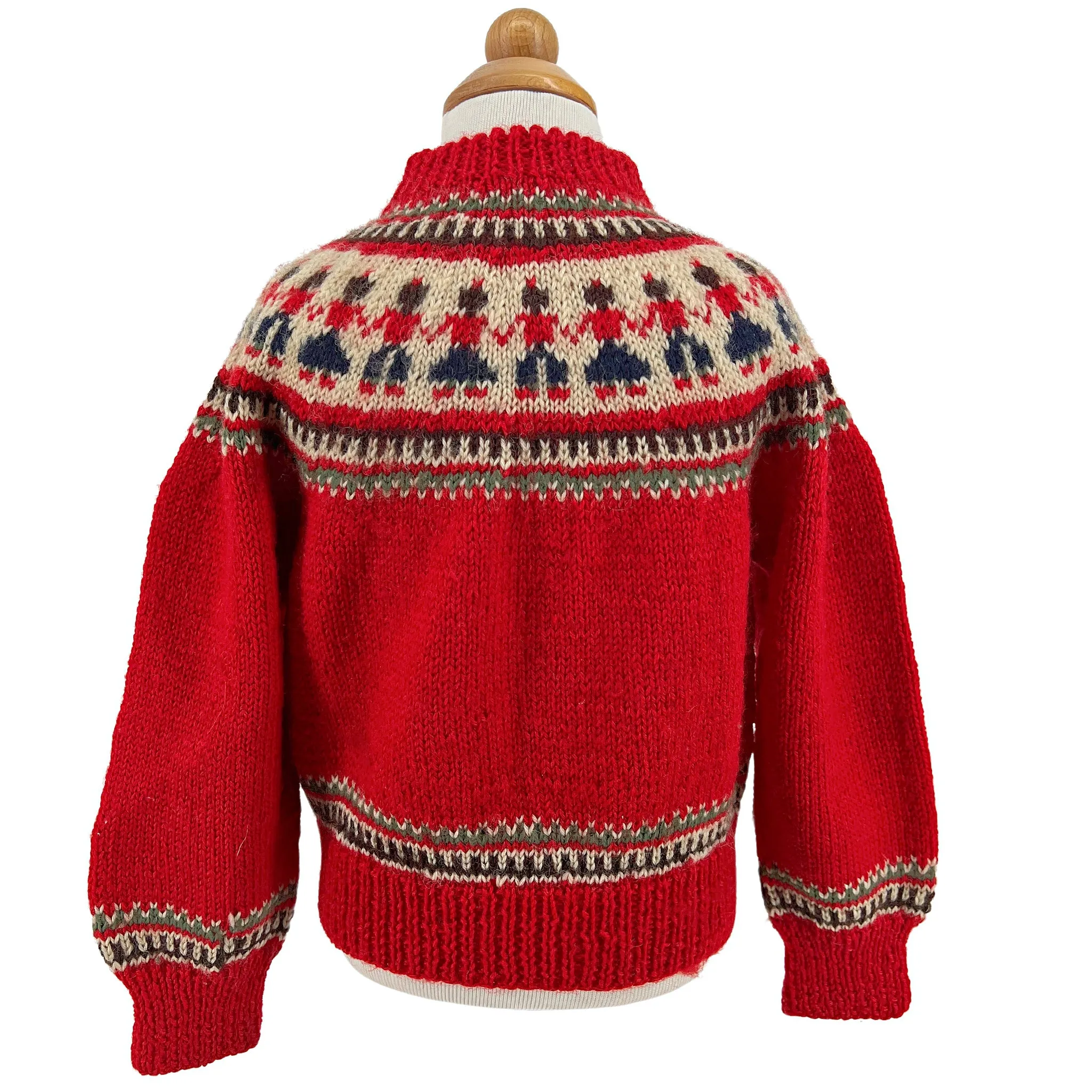 Vintage Schmidt Oslo Handknit Sweater, Size 3-4 Years