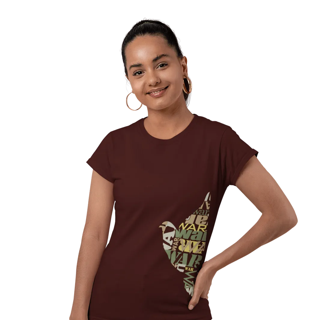 War Dove - Women's Fitted T-Shirt